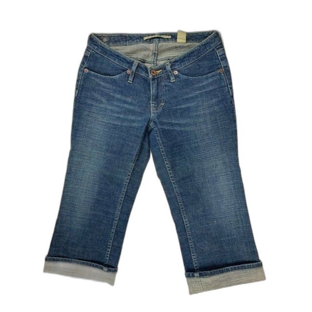 Sergio Valente Size 27 Womens Crop Jeans Stretch Dark Wash Low Rise